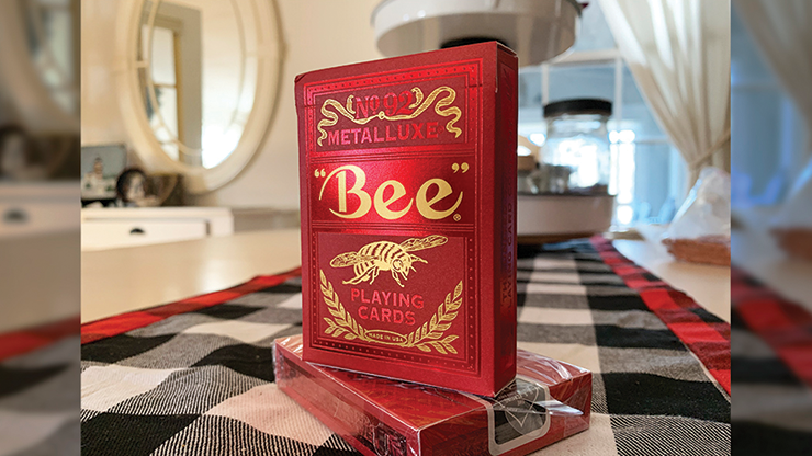 Bee Red MetalLuxe Playing Cards - BAM Playing Cards (6458664059029)