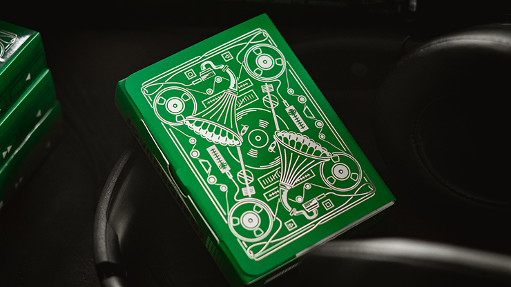 Soundboards V4 Green Edition Playing Cards (7538228723932)
