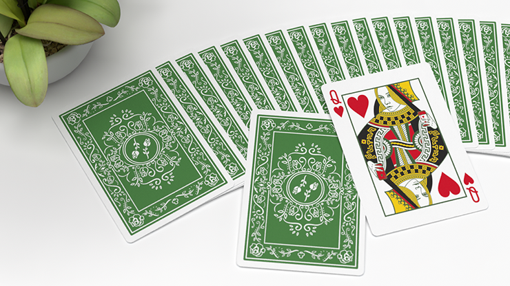 BLACK ROSES IMMERGRÜN Playing Cards (7132909011093)