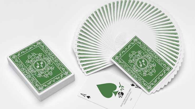 BLACK ROSES IMMERGRÜN Playing Cards (7132909011093)
