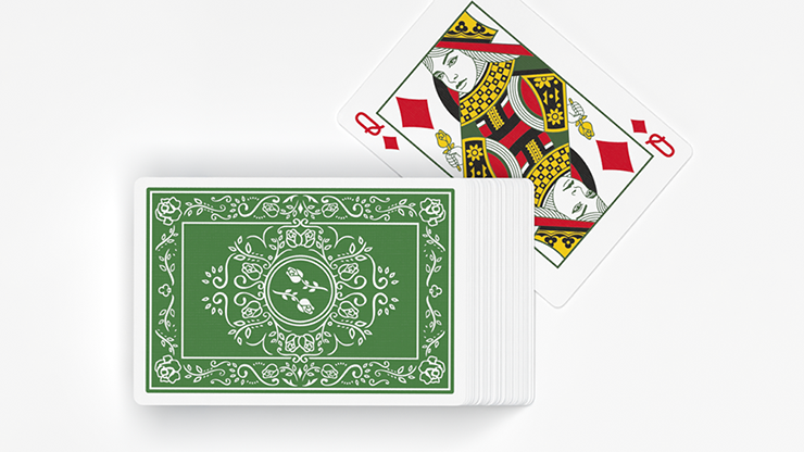 BLACK ROSES IMMERGRÜN Playing Cards (7132909011093)