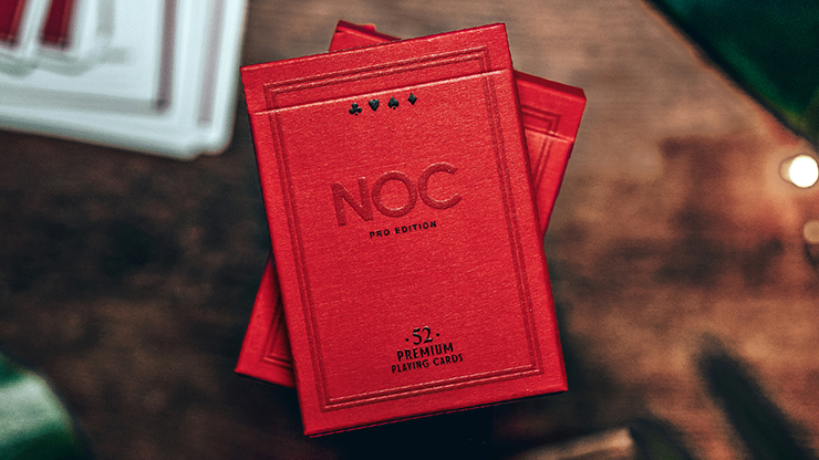 NOC Pro 2021 (Burgundy Red) Playing Cards (7494693748956)