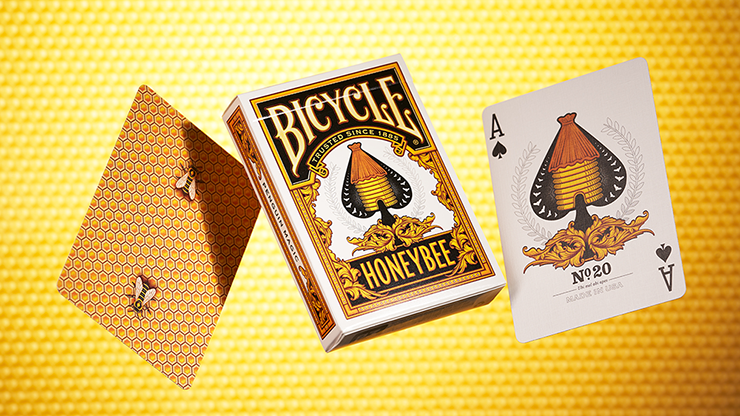 Bicycle Honeybee (Yellow) Playing Cards (6920887795861)