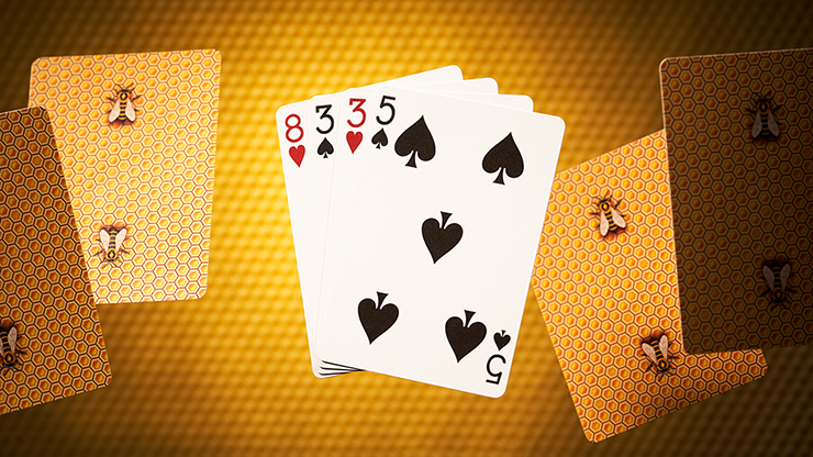 Bicycle Honeybee (Yellow) Playing Cards (6920887795861)