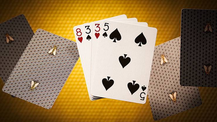 Bicycle Honeybee (Black) Playing Cards (6920887468181)