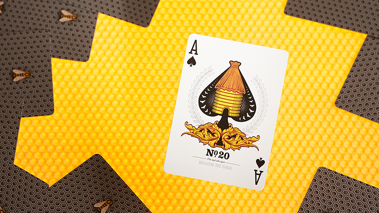 Bicycle Honeybee (Black) Playing Cards (6920887468181)