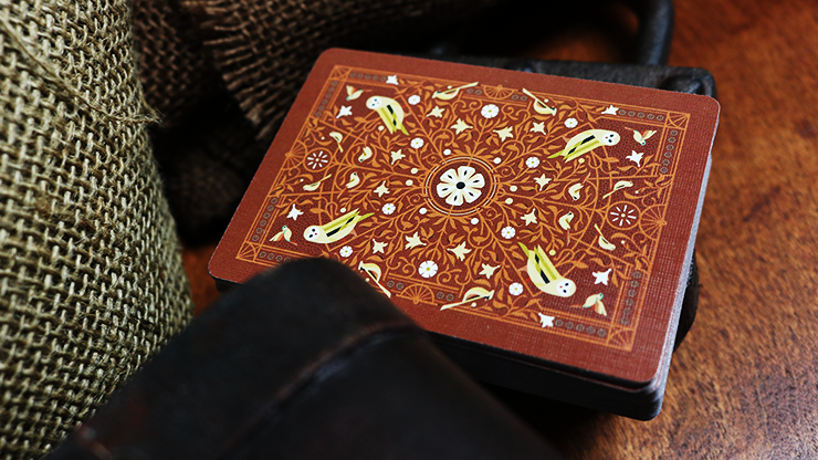 Bicycle Aviary (Orange) Playing Cards (6977696170133)