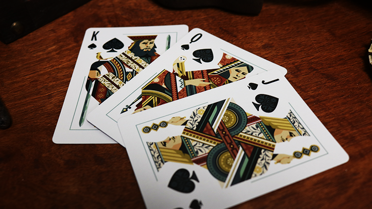 Bicycle Aviary (Orange) Playing Cards (6977696170133)