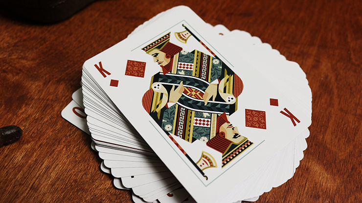 Bicycle Aviary (Orange) Playing Cards (6977696170133)
