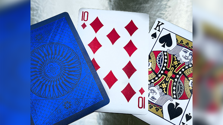 Tally Ho Blue (Circle) MetalLuxe Playing Cards (7180465602709)