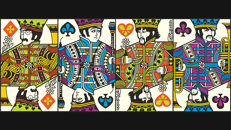 The Beatles (Green) Playing Cards (7473017716956)