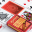 Tally-Ho Red (Circle) MetalLuxe Playing Cards