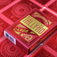Tally-Ho Red (Circle) MetalLuxe Playing Cards