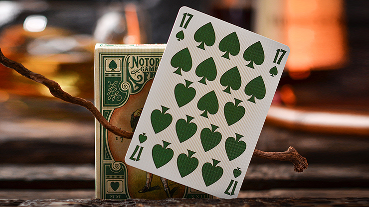 Notorious Gambling Frog (Green) Playing Cards