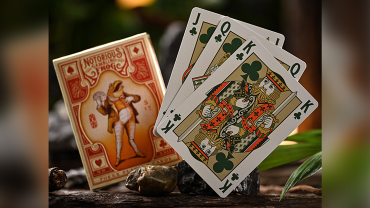 Notorious Gambling Frog (Orange) Playing Cards