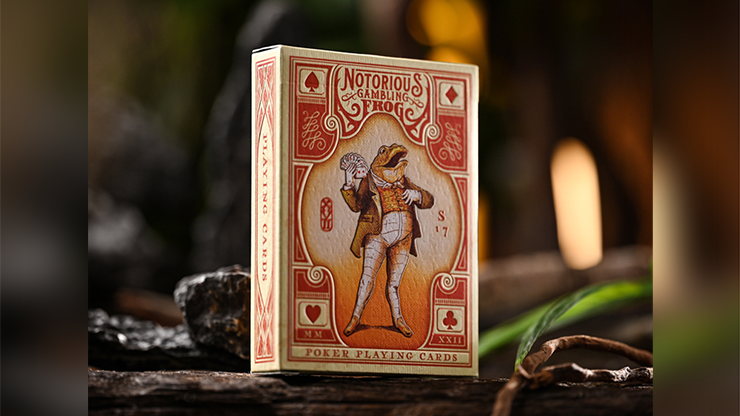 Notorious Gambling Frog (Orange) Playing Cards