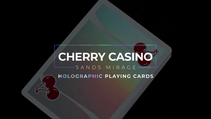 Cherry Casino Sands Mirage (Holographic) Playing Cards