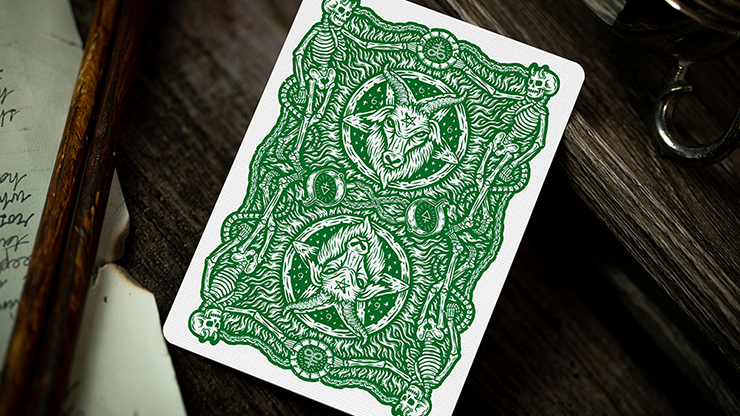 666 Dark Reserves - Green - BAM Playing Cards (5989369184405)