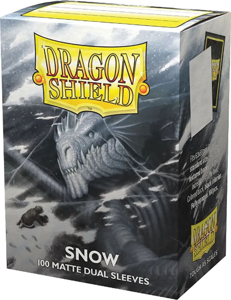 Dragon Shield - Snow - Matte Dual Sleeves Dragon Shield - Snow - Matte Dual Sleeves