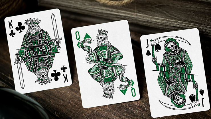 666 Dark Reserves - Green - BAM Playing Cards (5989369184405)