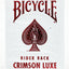 Bicycle Rider Back Crimson Luxe Red - BAM Playing Cards (5718915547285)