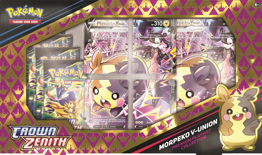 Pokemon TCG: Sword & Shield - Crown Zenith Collection - Morpeko V-Union Playmat Premium Collection
