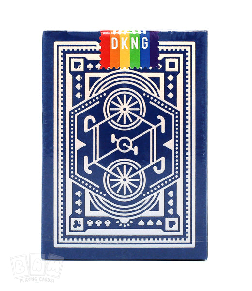 DKNG Rainbow Wheels (Blue) Playing Cards (7132910125205)