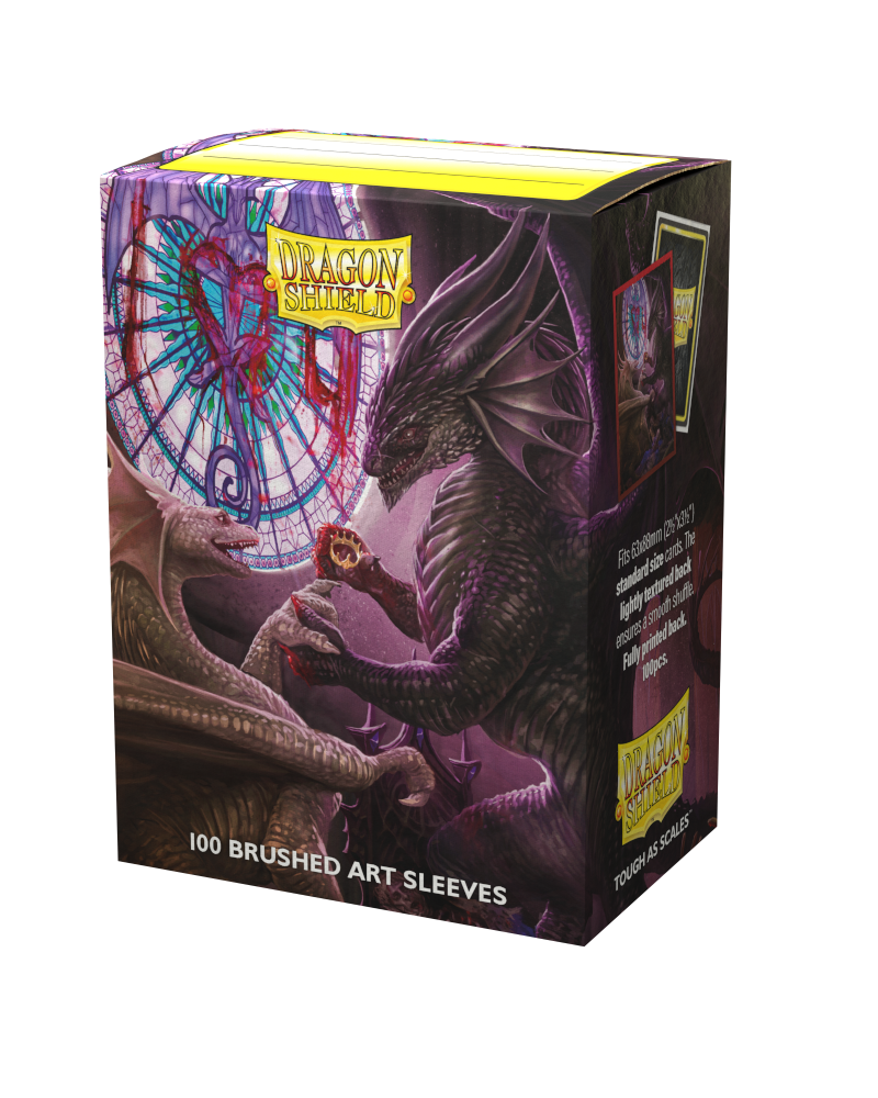 Dragon Shields: (100) Brushed Art Valentine Dragons 2022 BAM Cards Dragon Shields: (100) Brushed Art Valentine Dragons 2022 BAM Cards
