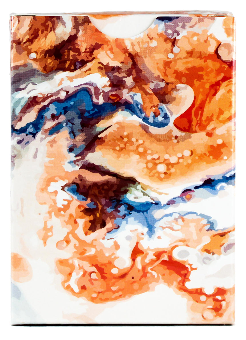 Fluid Art Orange Cardistry Edition - BAM Playing Cards (6372707532949)