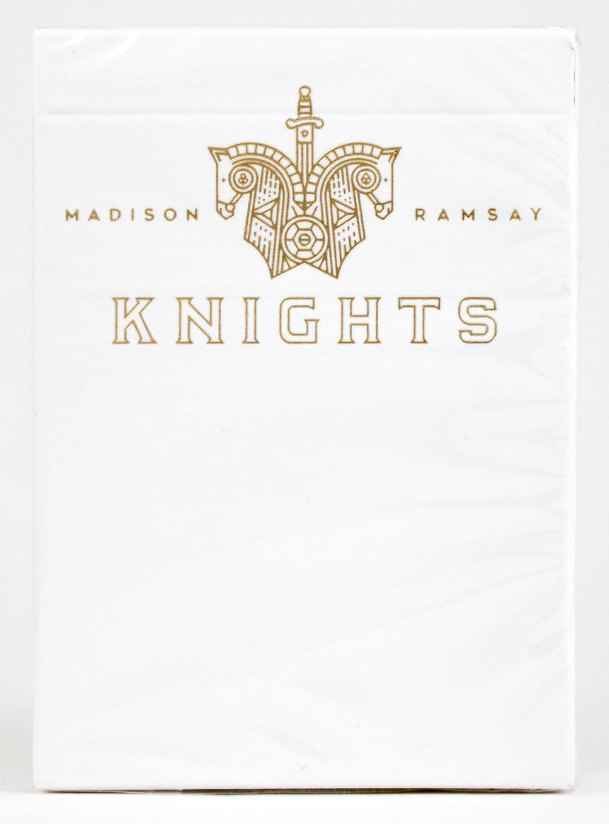 Knights V2 White - BAM Playing Cards (6229263450261)