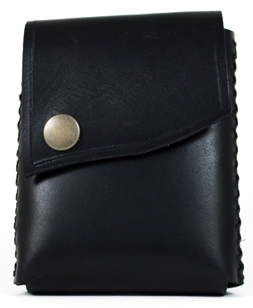 Foxheart Leather Deck Sleeve Black - BAM Playing Cards (6372302651541)