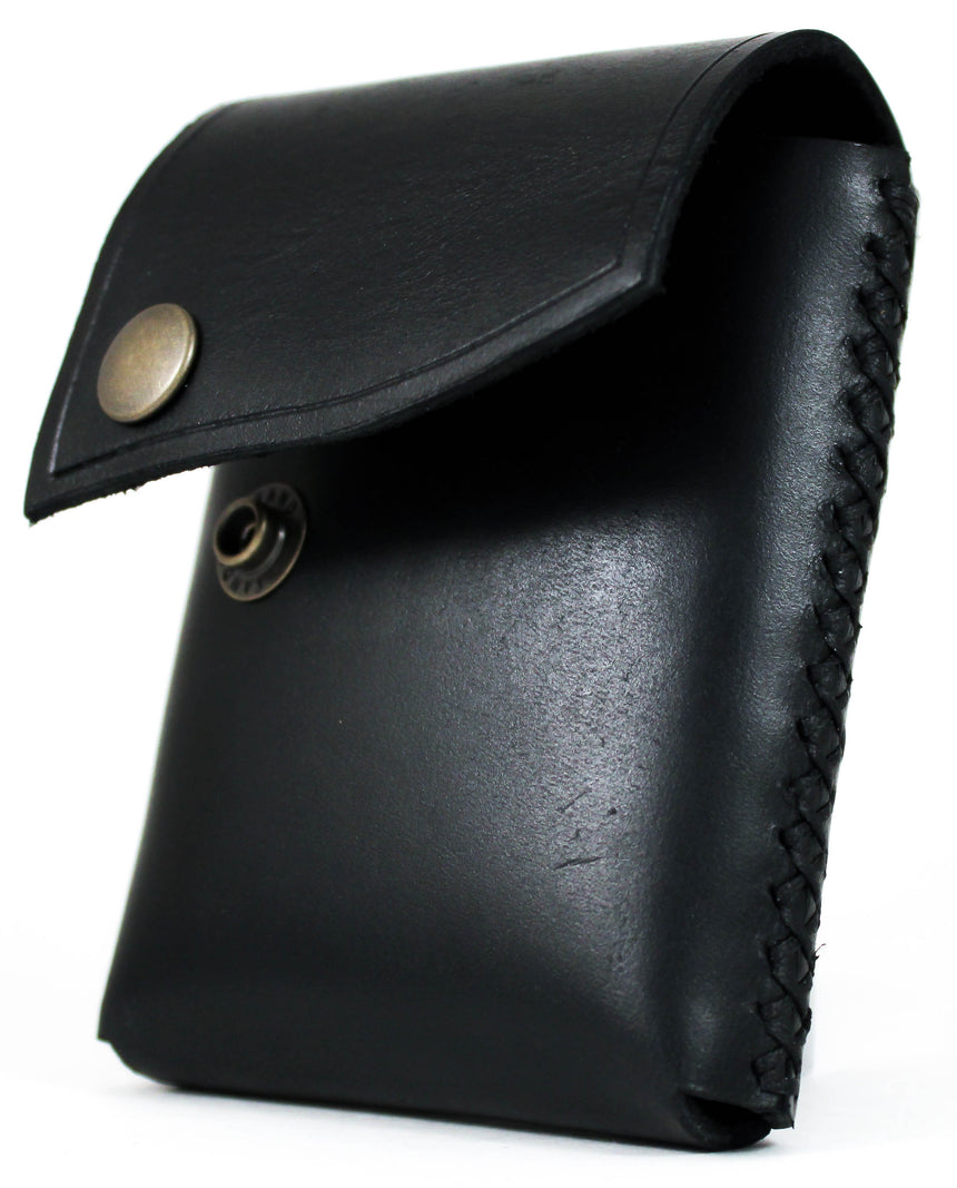 Foxheart Leather Deck Sleeve Black - BAM Playing Cards (6372302651541)