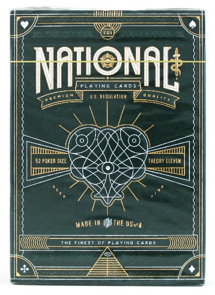 Green National - BAM Playing Cards (6306568568981)