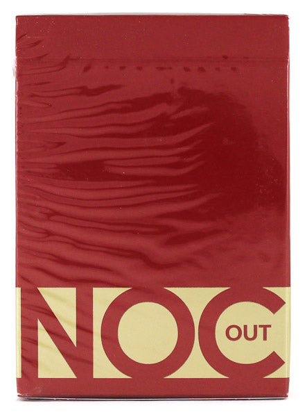 NOC Out Red and Gold - BAM Playing Cards (6531560276117)