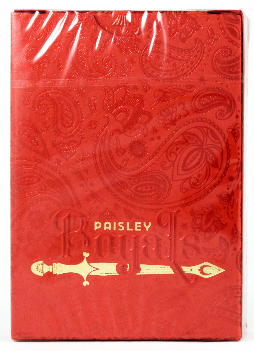 Paisley Royals Red - BAM Playing Cards (6239534284949)