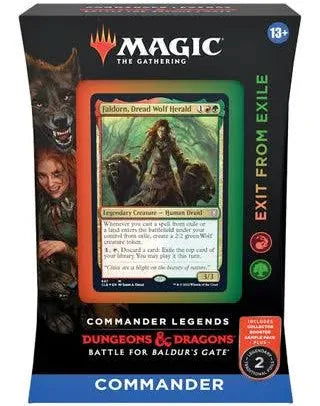 Precon - Exit from Exile - Magic the Gathering CCG: Commander Legends - Battle for Baldur`s Gate