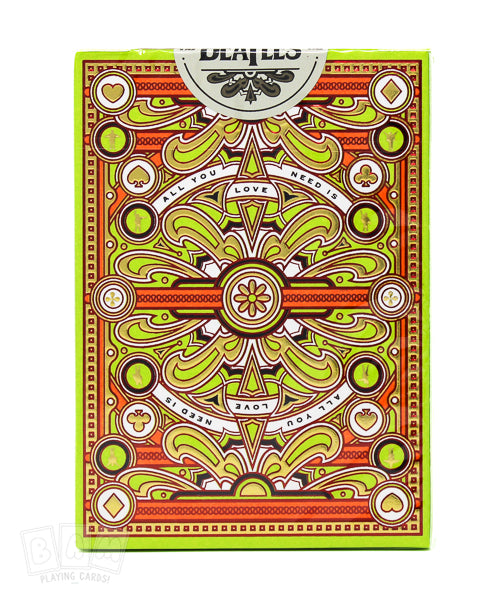 The Beatles (Green) Playing Cards (7473017716956)