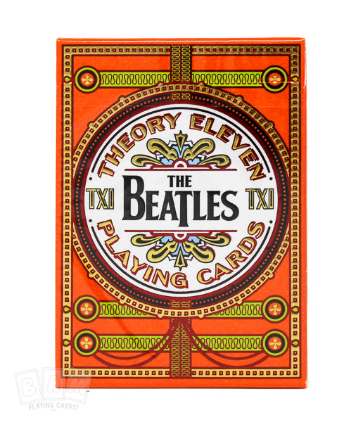 The Beatles (Orange) Playing Cards (7473017553116)