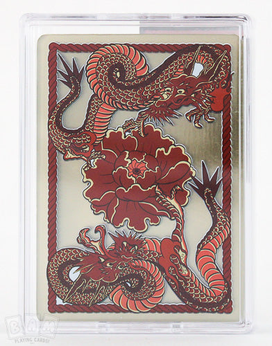 Dragon Transparent Playing Cards (Fire Red) (6769583849621)
