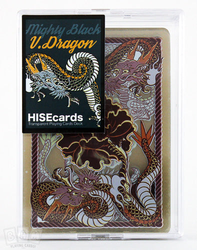 Dragon Transparent Playing Cards (Mighty Black) (6769584963733)