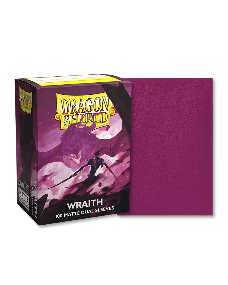 Dragon Shields: (100) Dual Matte Wraith