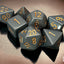 Opaque Dark Grey /Copper Polyhedral 7-die set