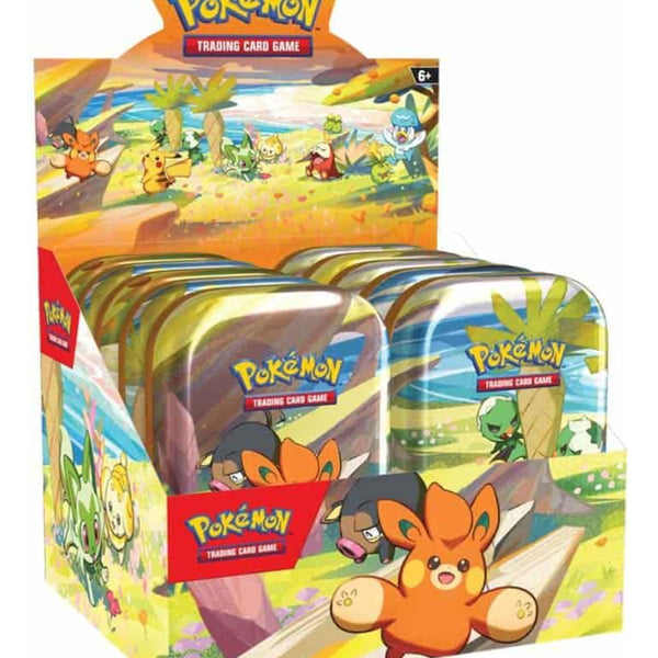pokemon trading card game vibrant paldea mini tin Pokémon Vibrant Paldea Mini Tin (styles vary) – SCJ main image 1