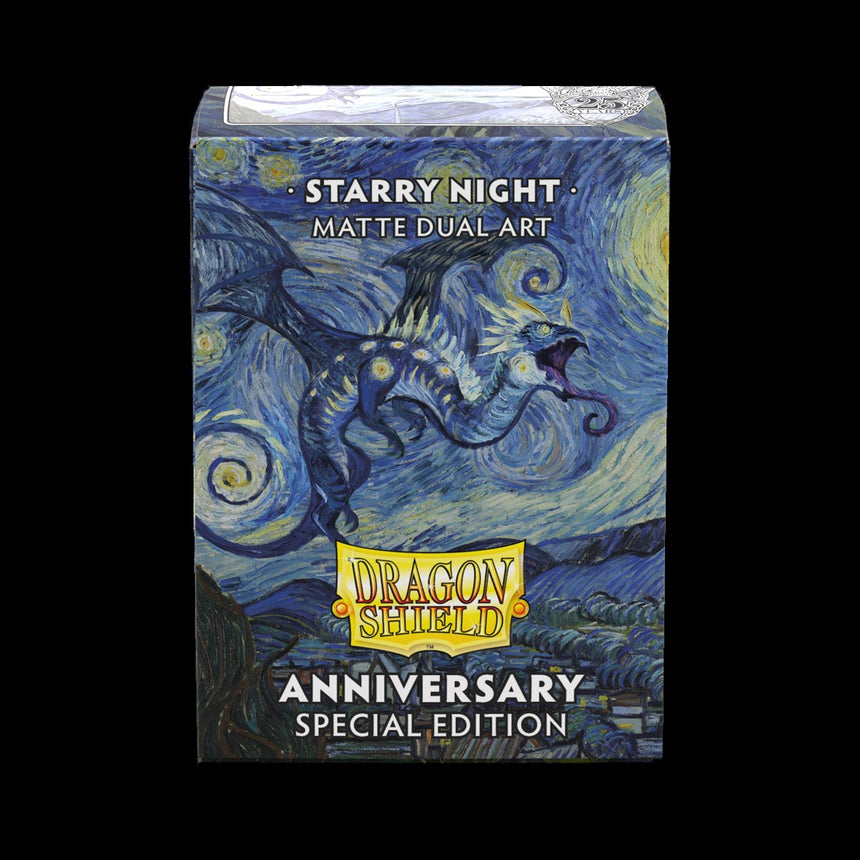 Dragon Shields: (100) Matte Dual Art - 25th Anniversary Special Edition Starry Night (DISPLAY 10)