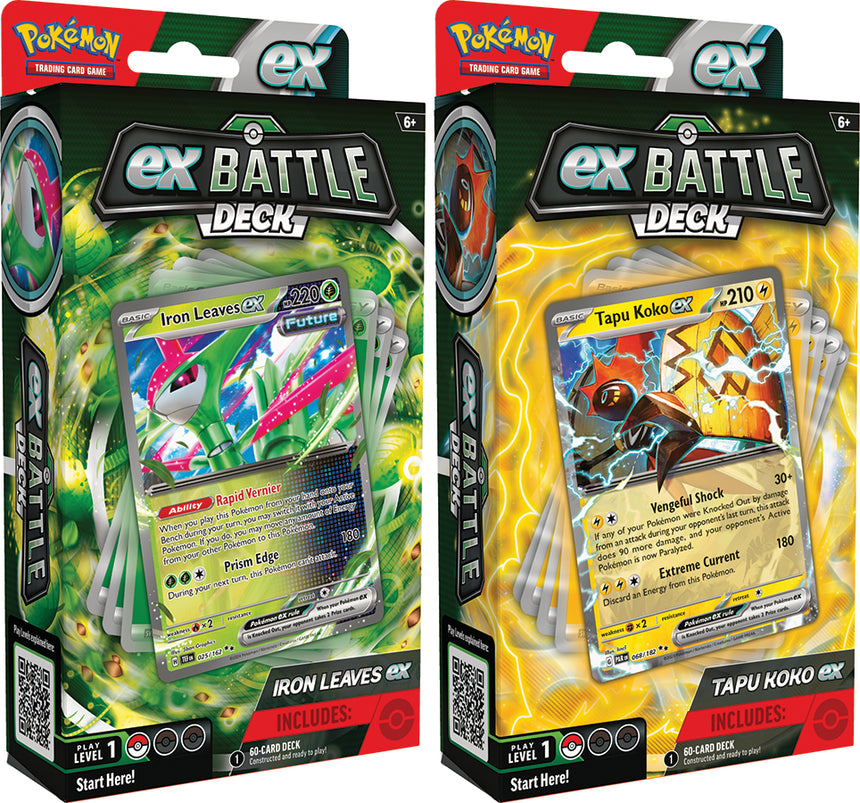 Pokemon TCG: Tapu Koko ex / Iron Leaves ex Battle Deck Display (6)