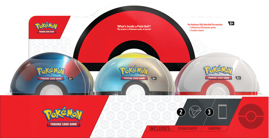 Pokemon TCG: Poke Ball Tin (Q4 2024) Display (6)