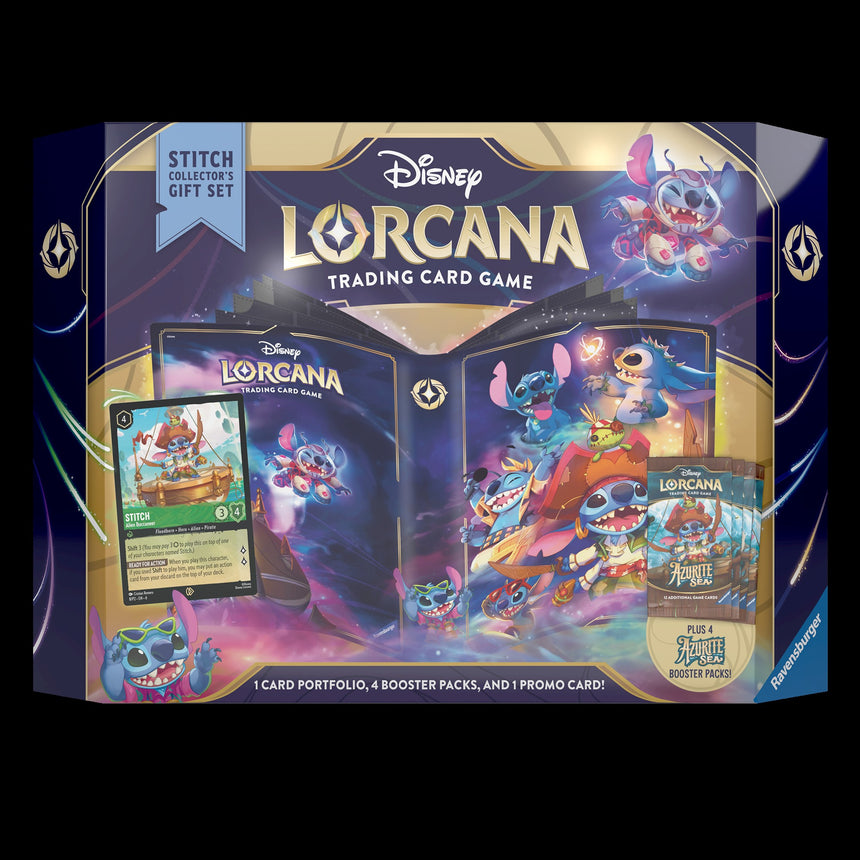 Disney Lorcana TCG: Azurite Sea - Collector`s Gift Set Stitch BAM Cards Disney Lorcana TCG: Azurite Sea - Collector`s Gift Set Stitch BAM Cards