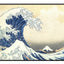The Great Wave off Kanagawa: Black Stitched Playmat
