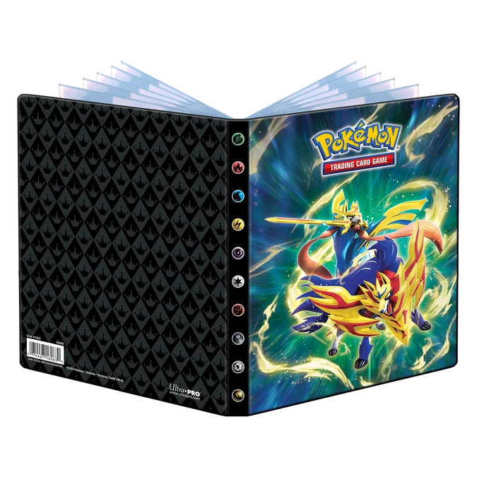 Sword and Shield 12.5 Crowned Sword Zacian and Crowned Shield Zamazenta 4-Pocket Portfolio