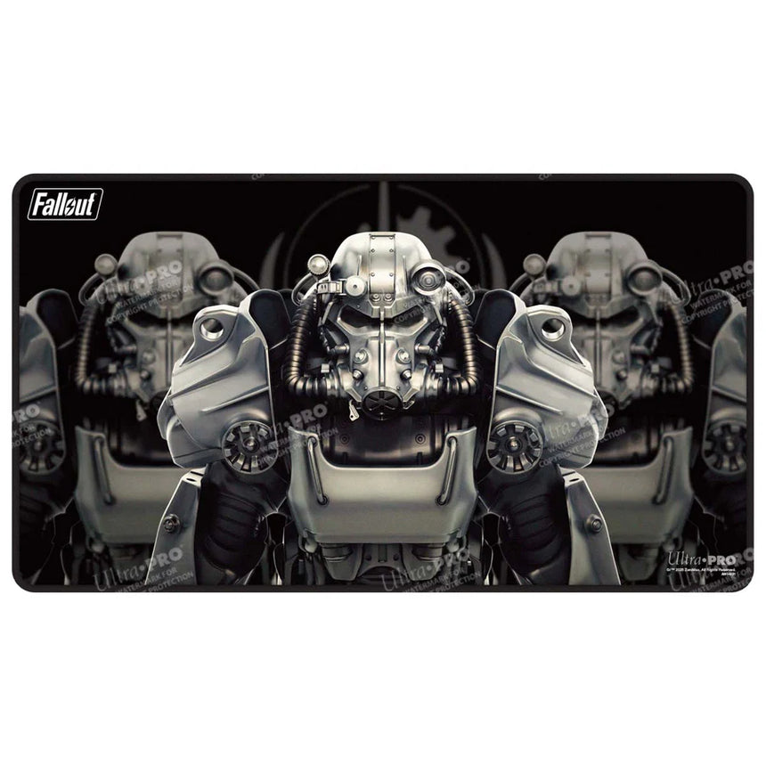 Playmat: Black Stitched- Fallout- Brotherhood of Steel